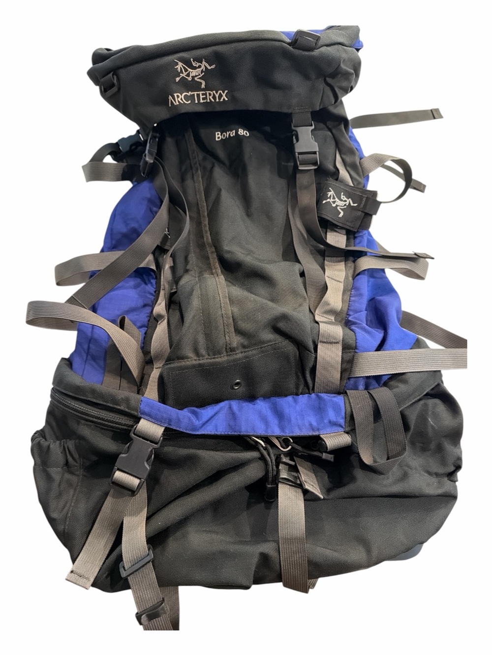 Arc'teryx Bora 80 80L Backpack M Black Blue Made in Canada Hiking Pack - Picture 2 of 9